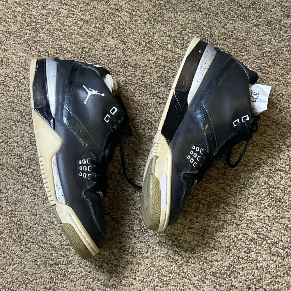 NIKE JORDAN AIR FLIGHT 23 (BG) BLACK317820-011 CLASSIC MEN SHOES 12